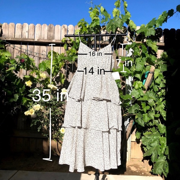 Passport floral summer Midi Dress w/shirred back - Picture 13 of 13